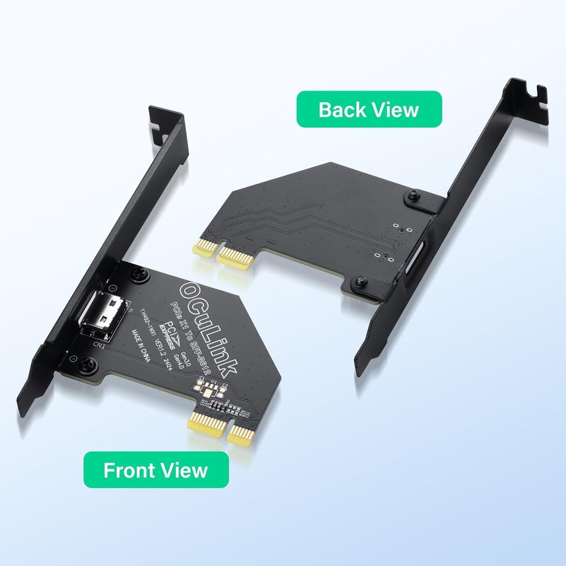 SinLoon PCIE to Oculink SFF-8612 Adapter PCI-Express 4.0 Oculink External Graphics Card with Slot Bracket (PCIE X1) - Image 5